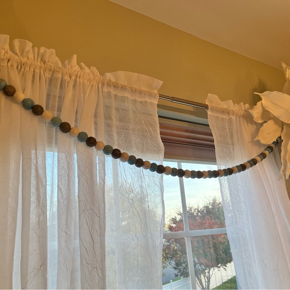 Bundle- Wood Bead Tassel Garland Wooden 72 inch 6 ft - Picture 7 of 12